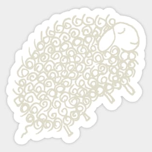 Lost Sheep, Undyed Sticker